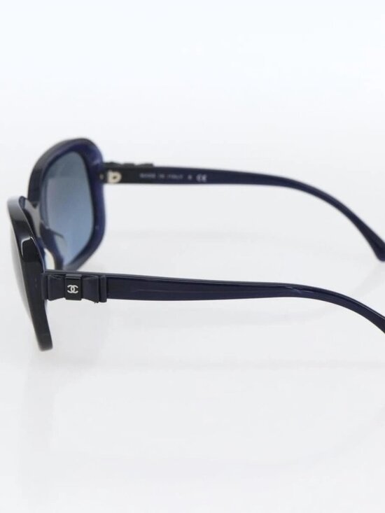 CHANEL Sunglasses plastic Blue CC Auth BA10702 main image 8